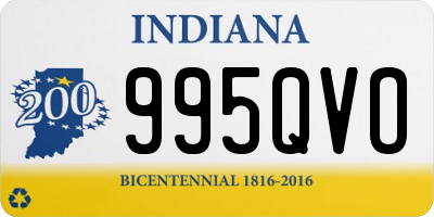 IN license plate 995QVO