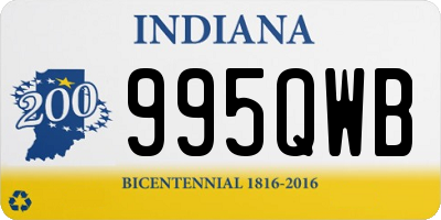 IN license plate 995QWB