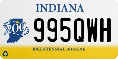 IN license plate 995QWH