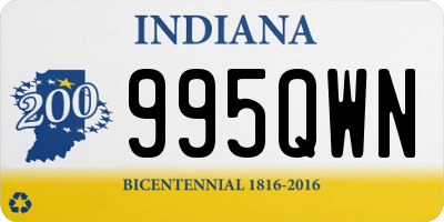 IN license plate 995QWN