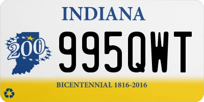 IN license plate 995QWT