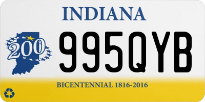 IN license plate 995QYB