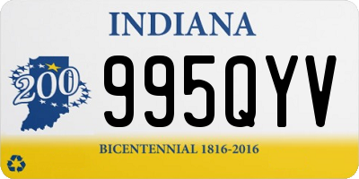 IN license plate 995QYV