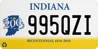 IN license plate 995QZI