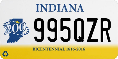 IN license plate 995QZR