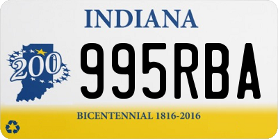 IN license plate 995RBA