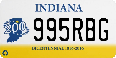 IN license plate 995RBG