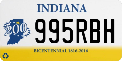 IN license plate 995RBH