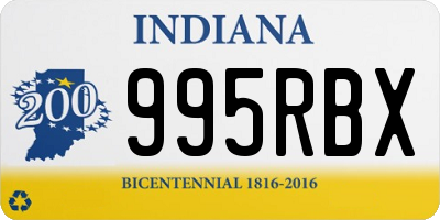 IN license plate 995RBX