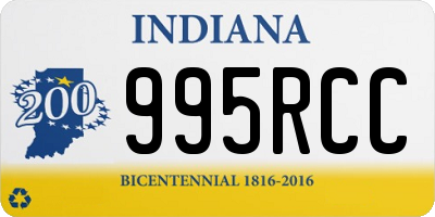 IN license plate 995RCC