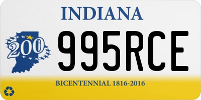 IN license plate 995RCE