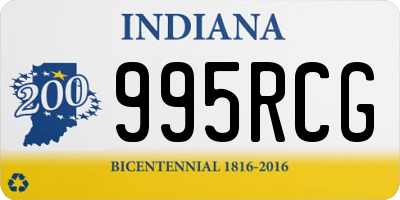 IN license plate 995RCG