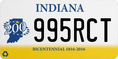 IN license plate 995RCT