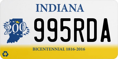 IN license plate 995RDA