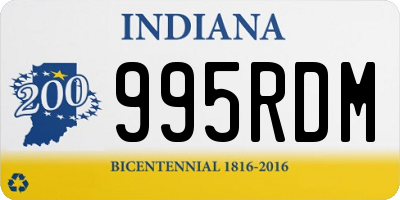 IN license plate 995RDM