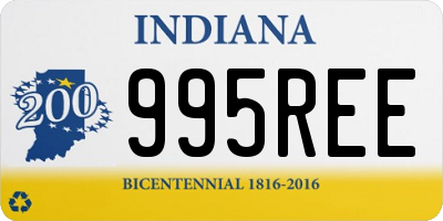 IN license plate 995REE