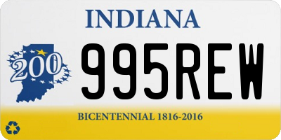 IN license plate 995REW