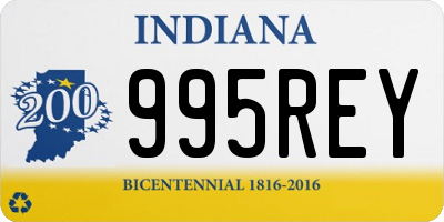 IN license plate 995REY