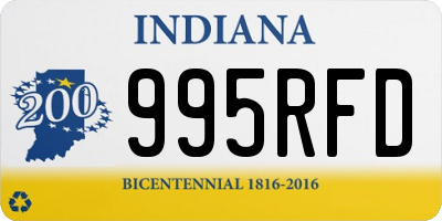 IN license plate 995RFD