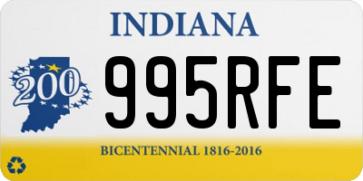 IN license plate 995RFE