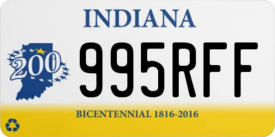 IN license plate 995RFF