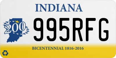 IN license plate 995RFG