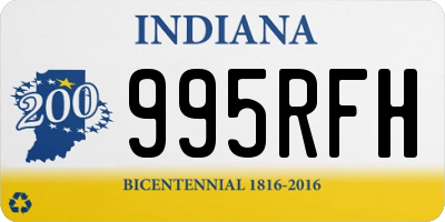 IN license plate 995RFH