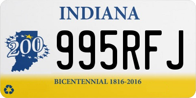 IN license plate 995RFJ