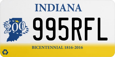 IN license plate 995RFL
