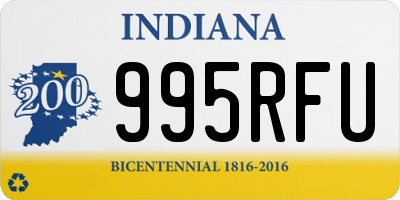 IN license plate 995RFU