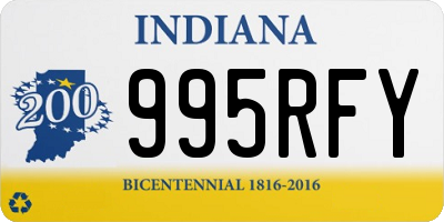 IN license plate 995RFY