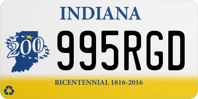 IN license plate 995RGD