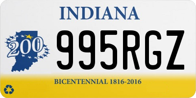 IN license plate 995RGZ