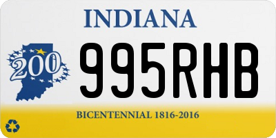 IN license plate 995RHB