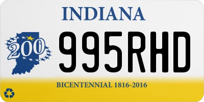 IN license plate 995RHD