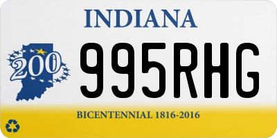 IN license plate 995RHG