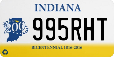 IN license plate 995RHT