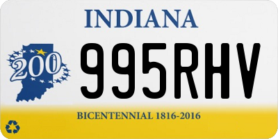 IN license plate 995RHV