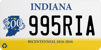 IN license plate 995RIA