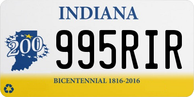 IN license plate 995RIR