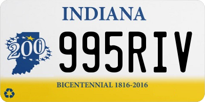 IN license plate 995RIV