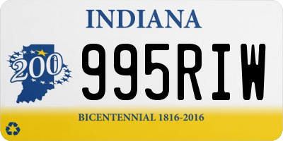 IN license plate 995RIW