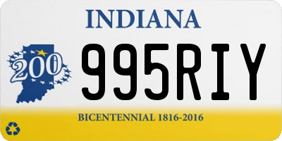 IN license plate 995RIY