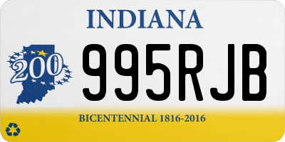 IN license plate 995RJB