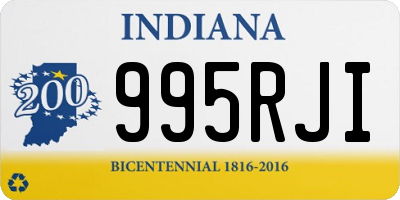 IN license plate 995RJI