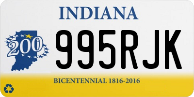 IN license plate 995RJK