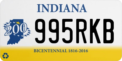 IN license plate 995RKB