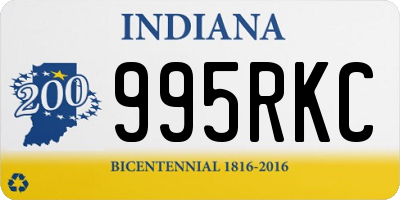 IN license plate 995RKC