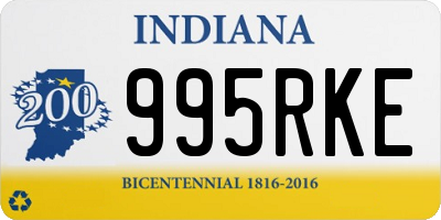 IN license plate 995RKE