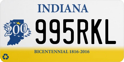 IN license plate 995RKL